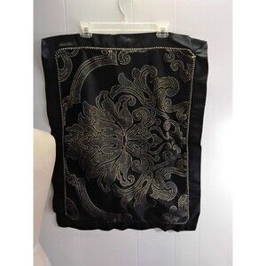 Waterford Fine Linens Set Of Two Standard Pillow Shams 23 X 29 Blue & Gold